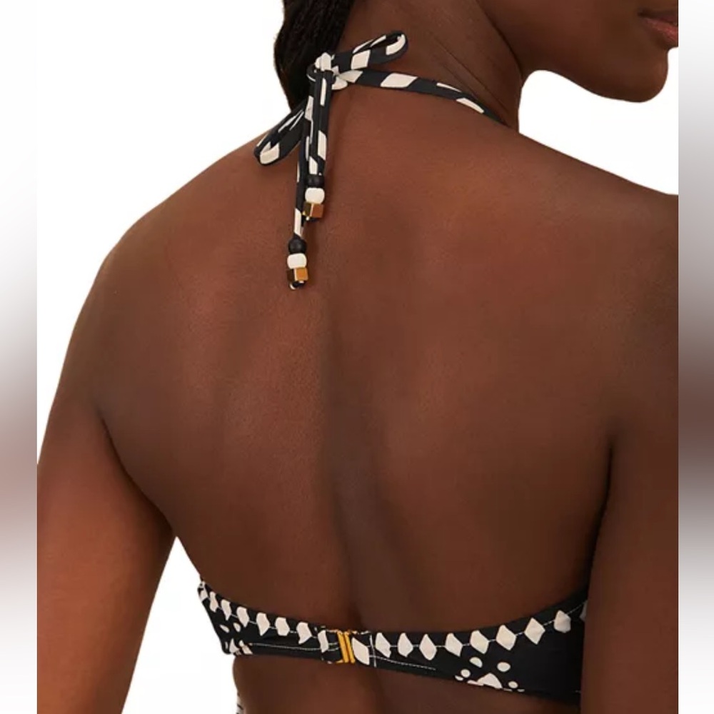 Farm Rio Black Flowers Leopards One-Piece Swimsuit. NWT - Picture 3 of 8